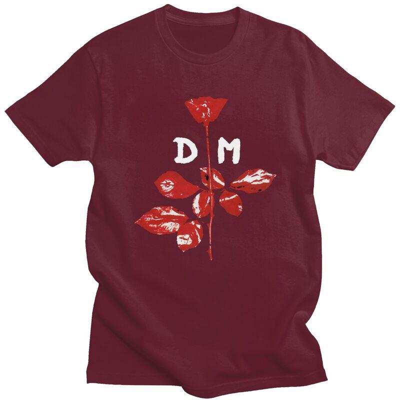 Custom Male Electronic Rock D-Depeche Cool Mode T Shirts Short Sleeve Cotton Tshirt Classic T-shirt Casual Tees Clothing