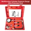 Cylinder Compression Tester 0-300 PSI Kit for Car Motorcycle Engine with M10 M12 Adapters Petrol Pressure Gauge Tool