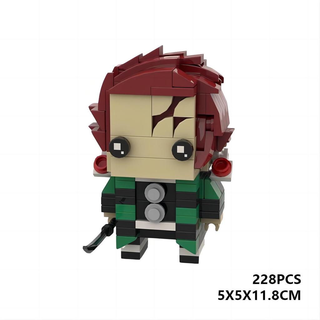 Building block set Kamado Tanjiro Brick Touzai small particle puzzle assembly insert toy gift