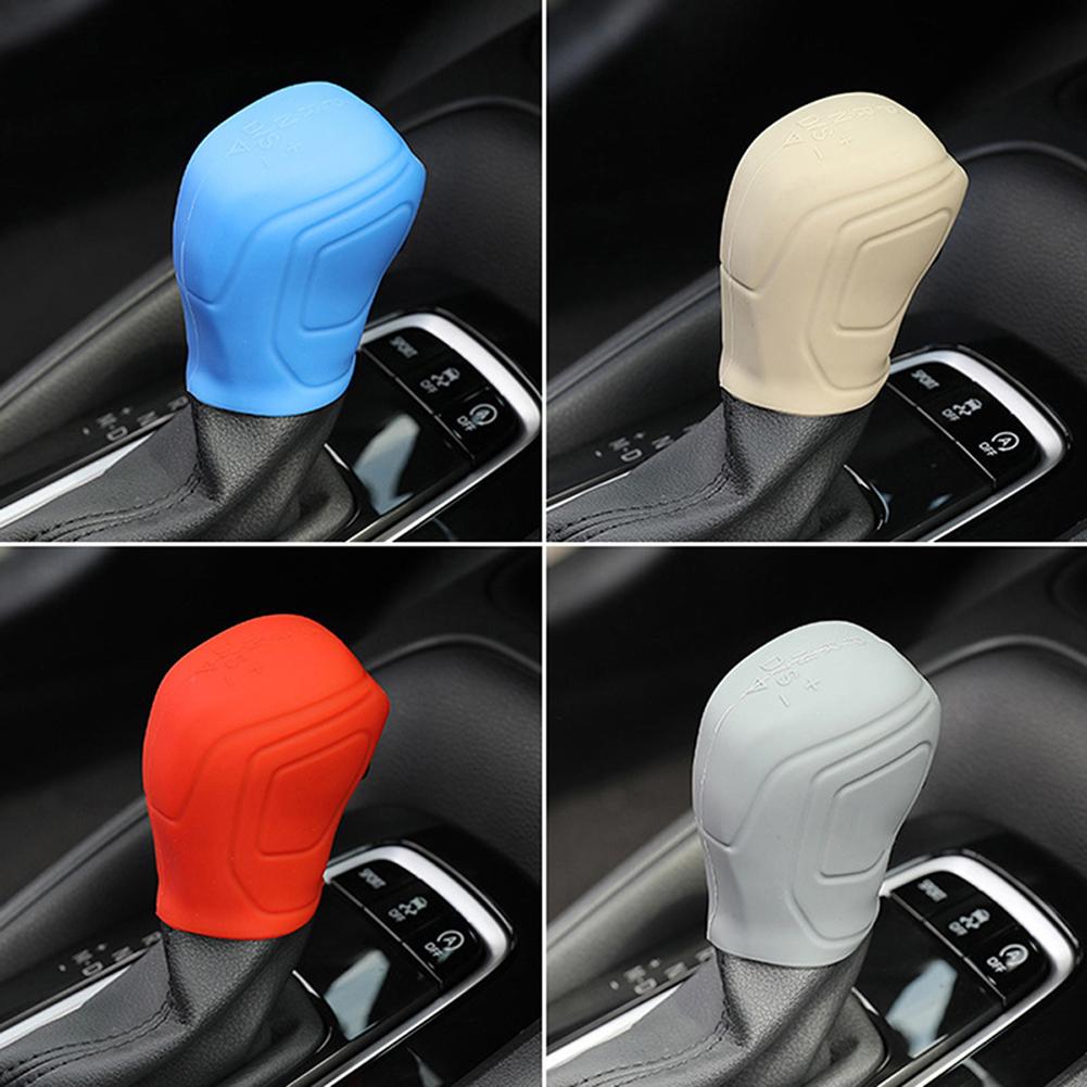 1Pc Car Manual Automatic Auto Silicone Gear Shift Knob Cover Non Slip Lever Shifter Knobs Case Protector Bump Stick Jarket