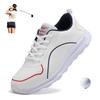 Women Spring Summer Golf Shoes White Pink Ladies Outdoor Sneakers For Golf Training Big Size 35 -42 Grass Shoes Athletic Trainers