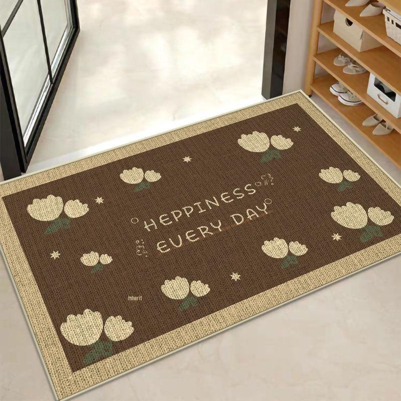 Моющиеся нескользящие коврики для двери: Абсорбирующее резиновое полотно для ванной комнаты, туалета, кухни