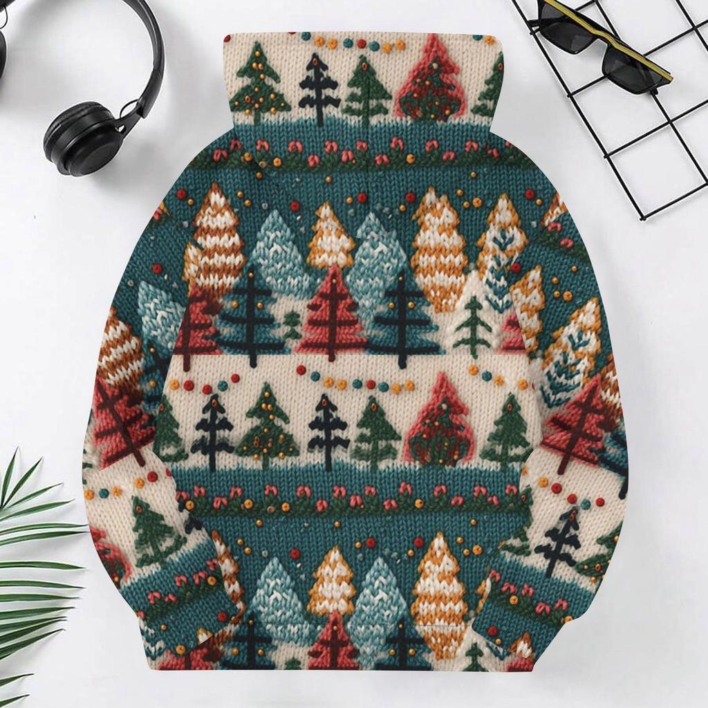 Детские толстовки с капюшоном, свободные рождественские принты, спортивная рубашка с капюшоном, модная спортивная рубашка