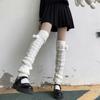 Thickened Long Boot Socks With Hairball Over Knee Boot Cuffs New Crochet Socks  for Women