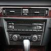 Carbon Fiber Gear Shift Panel Trim Sticker for BMW 3 Series E90 E92 E93 2005-2012 Car Inner Center Control Decorative Accessory