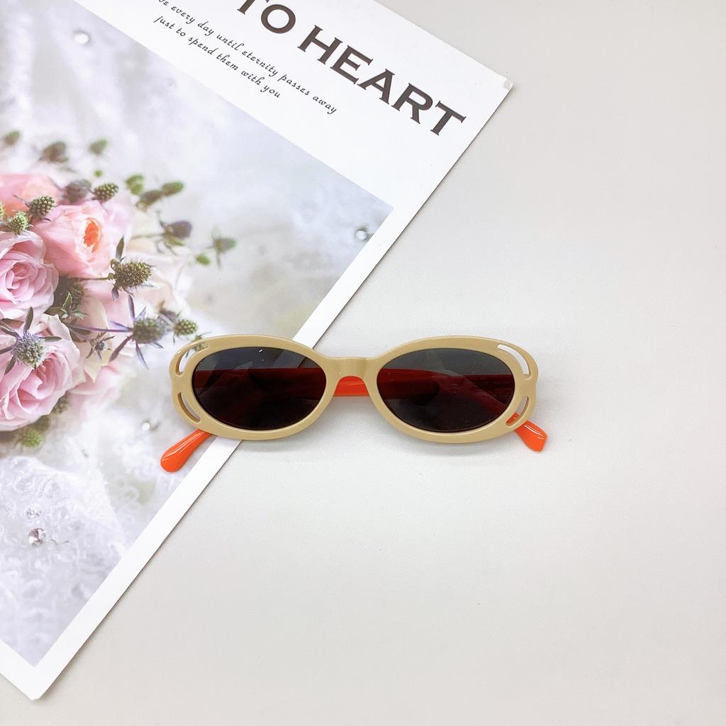 Fashion Oval Frame Children'S Sunglasses Fashion Girls Cute Sunglasses Sun Protection Uv Protection Boys Glasses