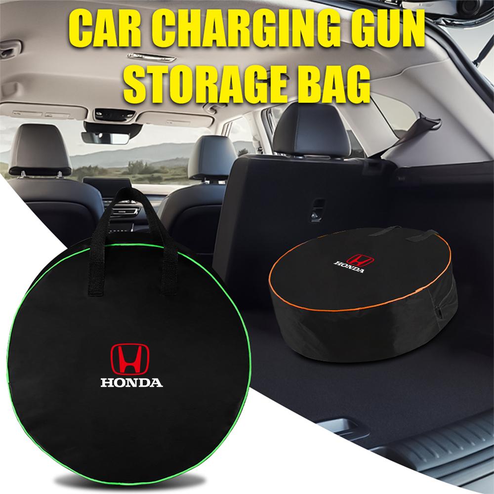 EV Cables Bag Vehicle Charger Case Oxford Cloth Storage Bag Zipper Closure For Honda Mugen Typer ACCORD Avancier Airwave Civic XL0