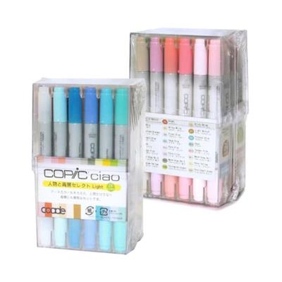 Coade COAT CC24 Copic Ciao Light Color Selection Marker Set