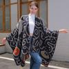 New Women's Scarf Shawl Simple Thickened Cartoon Pattern Cape Cape