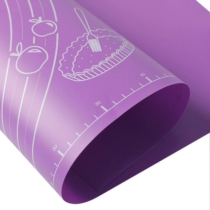 40/50/60cm Silicone Kneading Mat Baking Mat Sheet Dough Mat for Kitchen Rolling Dough Pizza Non-Stick Maker Baking Cake Tools