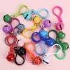 5pcs Copper Acrylic Bell Keychain Handbag Pendant