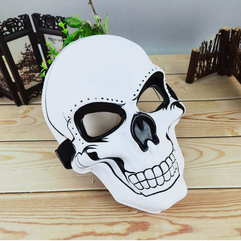 EL Dedicated Headwear Mask Skull Ghost Party Props Horror Mask Party Mask Props Cosplay Mask