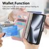 Leaf Buckle Flip Zipper Wallet Cards Solt Leather Case for Google Pixel 11 Pro Fold Shockproof Comfortable Grip Book Stand Cover