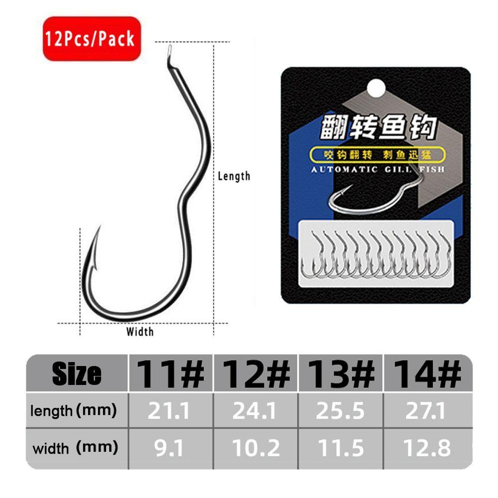 Рыболовный крючок из высокоуглеродистой стали, острые рыболовные снасти с колючками, автоматический флип-крючок для карпа