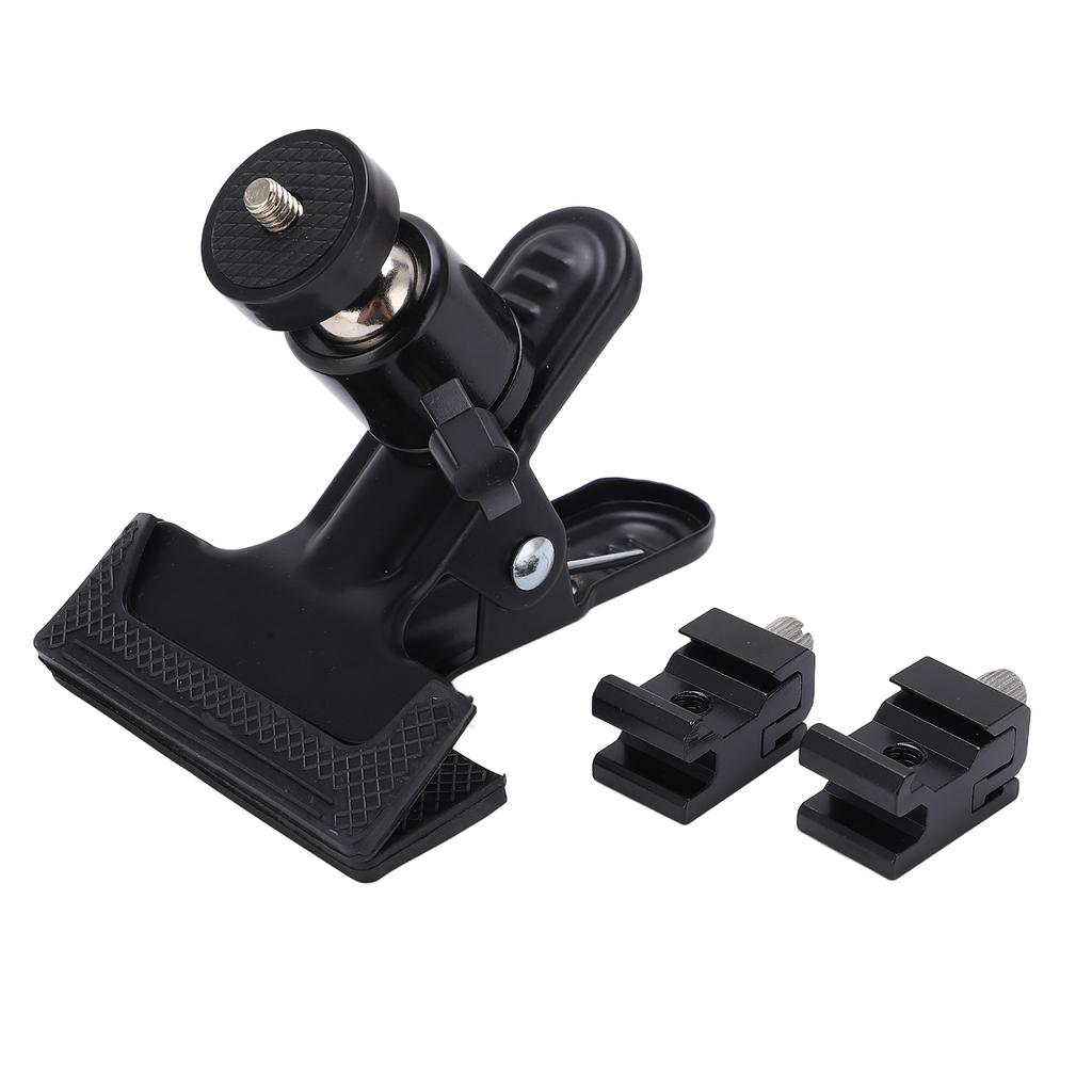 360 Degrees  Rotation Camera Clip Clamp Flash Reflector Holder Mount with Hot Shoe Base for Camera Accessory