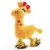 Dog Toy Tug Play Deer Tug Play Squeak Teeth Grinding Doll, 1 Piece, Yellow