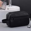 Multi Pocket Cosmetic Storage Bag Retro Travel Toiletry Bag Men Leather Wash Bag  Business Trips