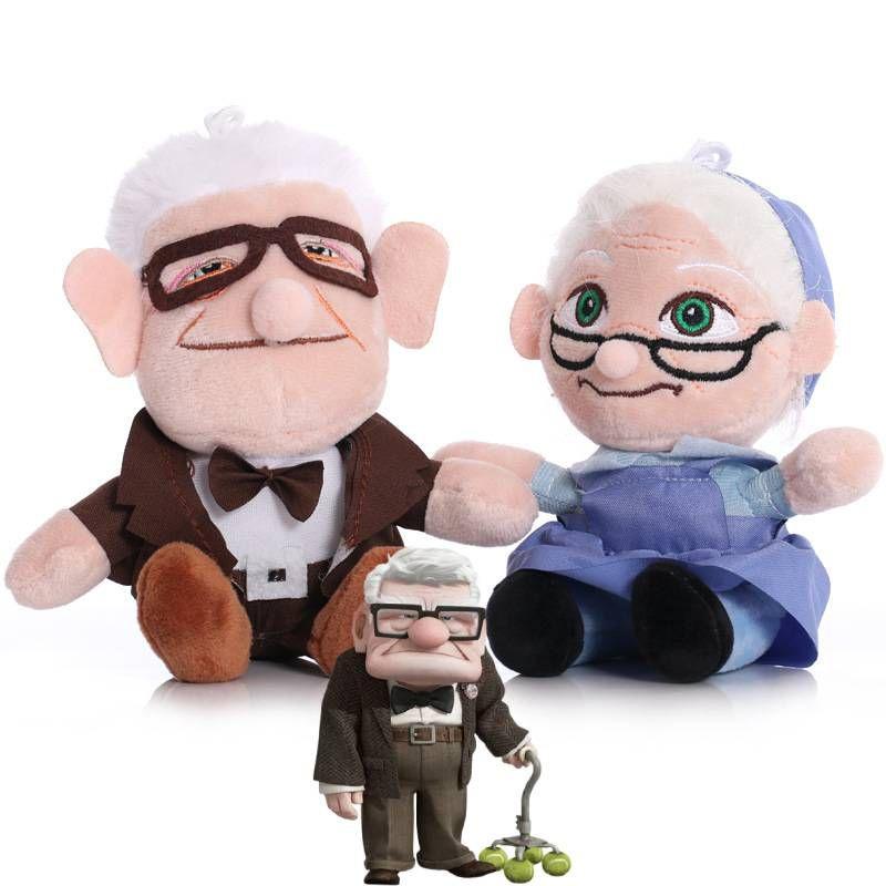 Eye-catching 8in Up Grandma Grandpa Frederickson Plush Toy Doll