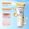 Коллагеновый солнцезащитный крем для лица и тела SPF50+ Защита от солнца УФ-изоляция Активный белок Солнцезащитное средство Длительное действие Нежирный Уход за кожей 40г