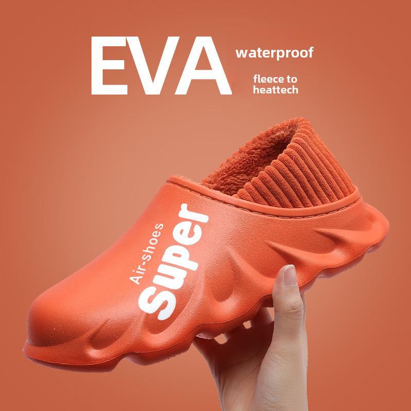 Мужские водонепроницаемые нескользящие зимние ботинки Lidani - теплые, утолщенные хлопковые тапочки 2024