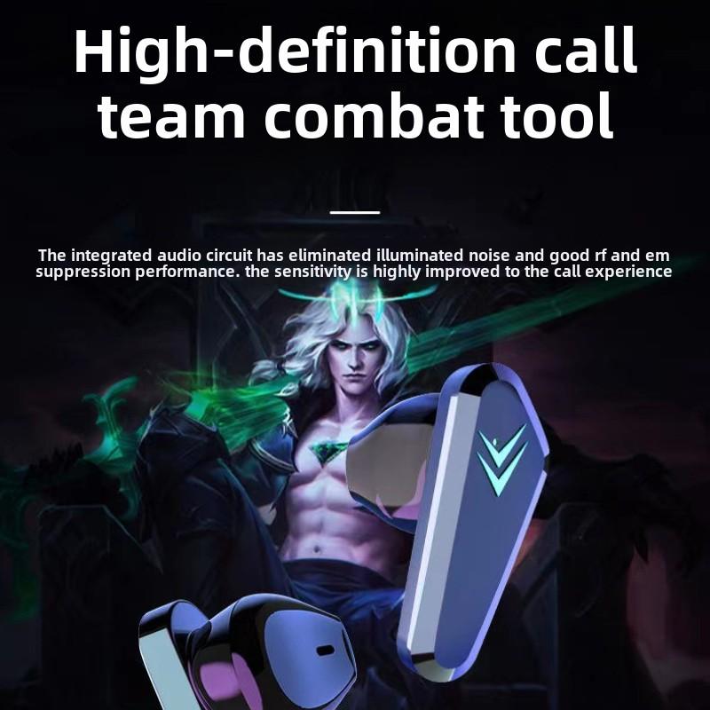 Гарнитура Bluetooth для игр, киберспорта, цифровой дисплей, низкая задержка, низкое энергопотребление