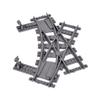 Creative Expert Ideas City Train Single Slip Switch R40 Crossings Rails Tracks Bricks Building Blocks DIY Toys Kids Gift