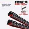 Push Button 16 Wiper Blades 600/525mm (24"+21") for Skoda Kodiaq