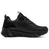 Skechers Bobs B Flex Hi Mesh Leather Comfortable Sports Low Top Casual Shoes Women sneakers Black 117380-BBK