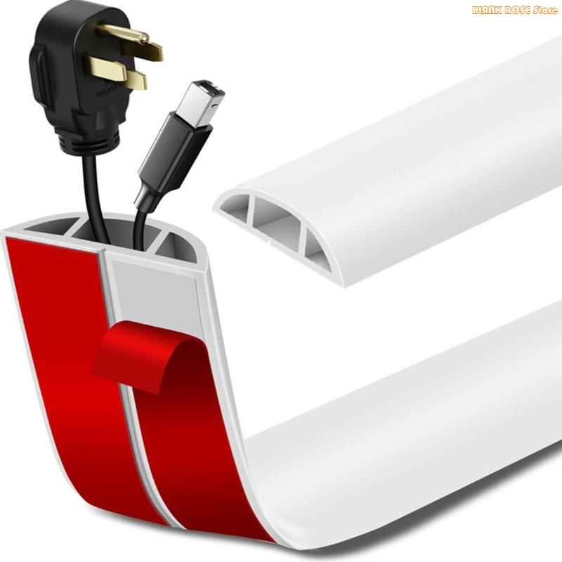 K1AE Cable Hiders Flexible Floor Wire Duct Cord Management Floor Cable Protectors