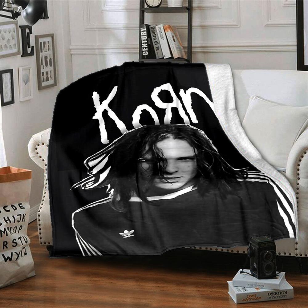 1 шт. Korn Мягкий фланелевый плед для дома, офиса, улицы, всесезонныйПрочный комфорт Мягкий теплый плед для дома