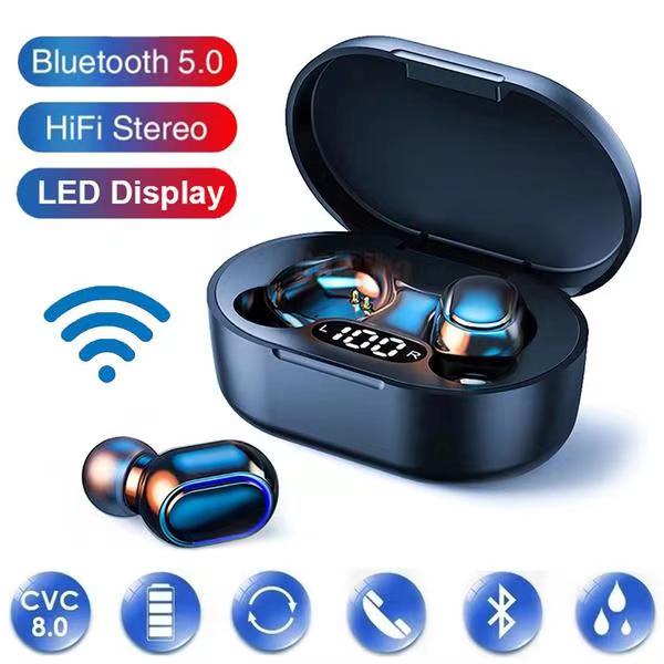 E7S TWS Гарнитуры Bluetooth 5.0 Наушники Водонепроницаемые спортивные наушники Стерео музыкальные наушники с микрофоном