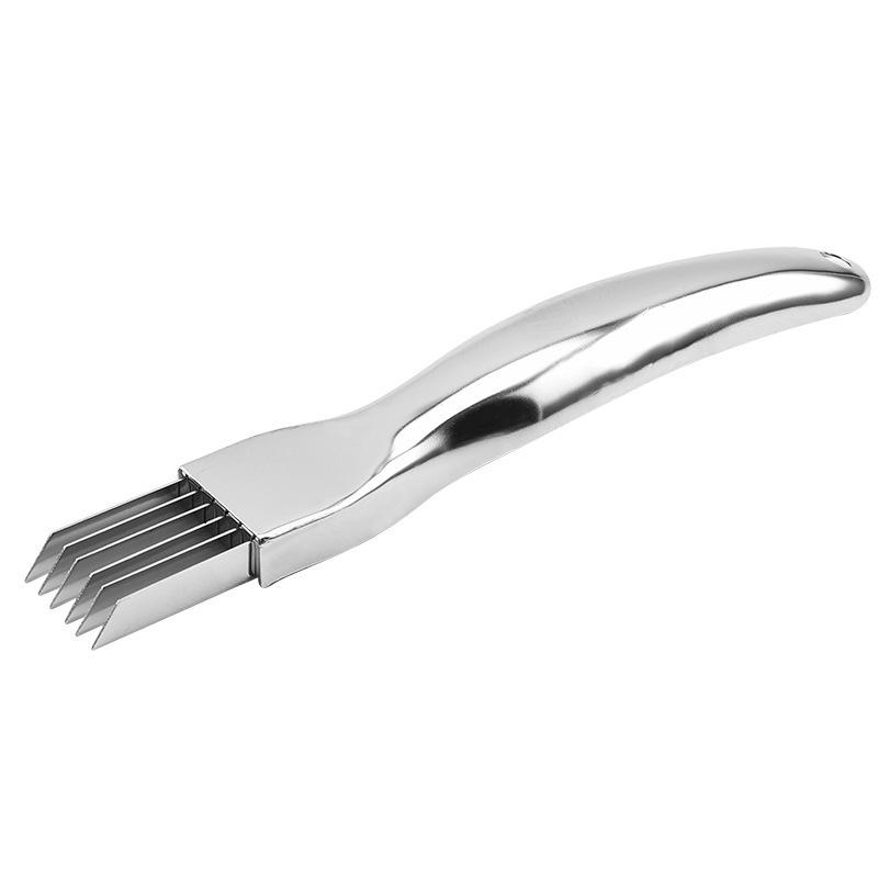Kitchen Shred Silk The Knife, нож из нержавеющей стали для измельчения зеленого лука, изогнутая ручка, скоростной измельчитель зеленого лука