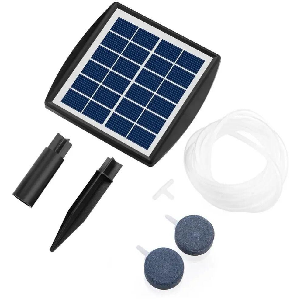 2600mAh Lithium Battery Solar Oxygen Pump 3W Air Pump Oxygenator Fish Tank Oxygenator Garden