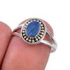 Natural Australian Opal Gemstone 925 Solid Sterling Silver Ring Size 6.5 p0I42