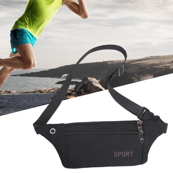 Fanny Pack Multifunction Adjustable High Capacity Multi-pocket Zipper Closure Storage Tear-resistant Outdoor Sports Waist Bag Daily Use