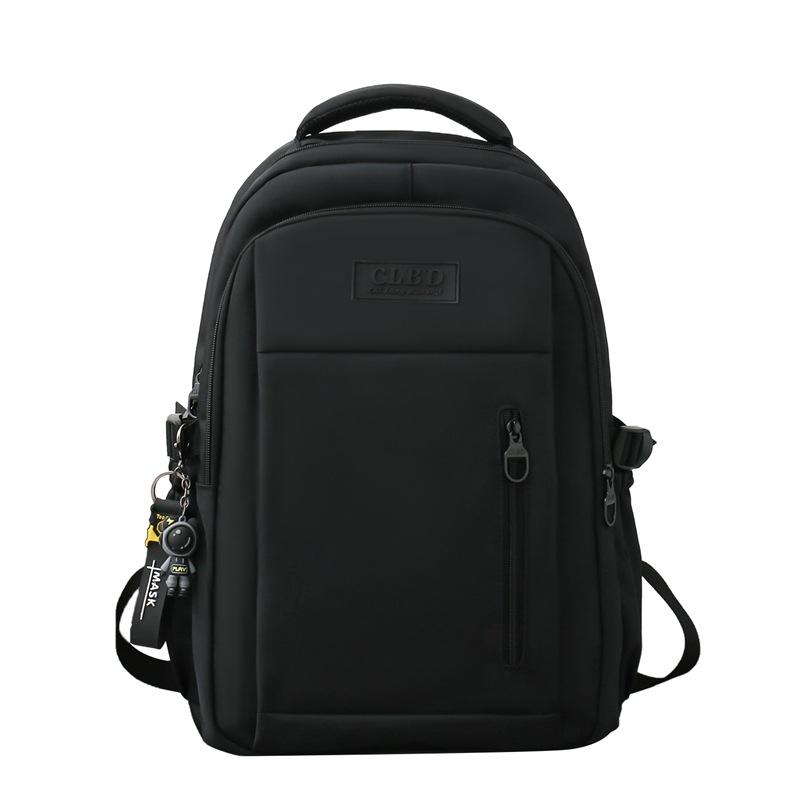 Школьный рюкзак для младших и старших школьников, рюкзак большой емкости, однотонный рюкзак