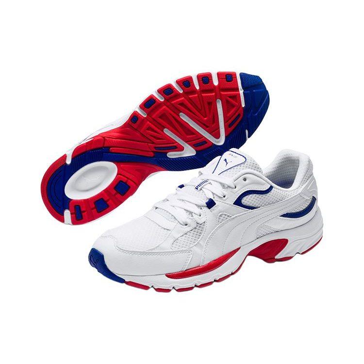 Puma Кроссовки Axis Fabric Низкие Повседневные Беговые Унисекс Белый Красный 370287-02
