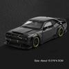 1:32 Scale Challenger SRT Hellcat Toy Supercars Alloy Diecast Models Doors Opened Wheel Steering Miniature Sports Car Gifts