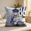 EEighty Six  Anime Cushion Cover Silky Short Plush Invisible Zipper Dustproof Sofa Pillow Case For Home Decor