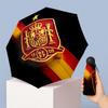 Poland Pattern Printed Mini 5 Folds 8 Ribs Compact Umbrella Windproof Waterproof Lightweight Portable Folding