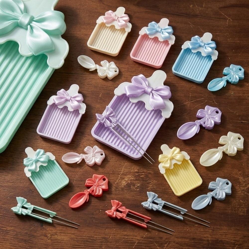 Baby Bottle Shape Perler Bead Auxiliary Tool Kit Fuse Beads Spoon Pen Tray Kits DIY Bead Projects