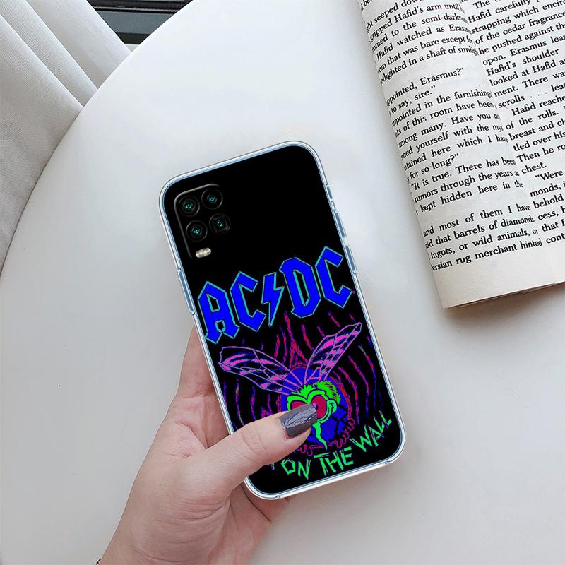 A-acdc Transparent Phone Case for Motorola Moto E13 E15 E20 E22 E22I E22S E30 E32 E40 E7 E7I G Plus Power Play Stylus G22 G14