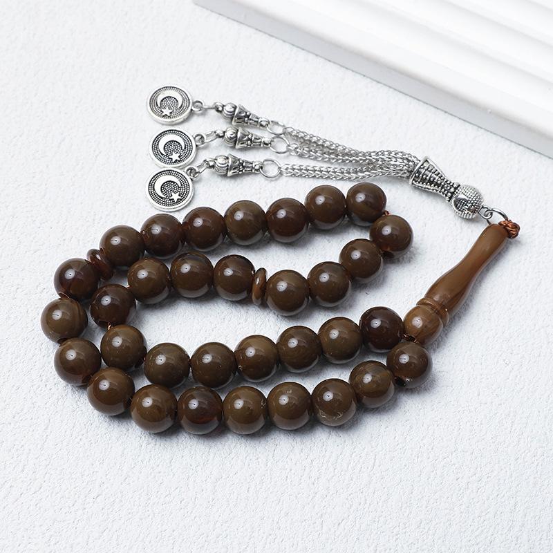 Унисекс 33-бусины 10 мм Тасбих: Мусульманские четки с Ближнего Востока