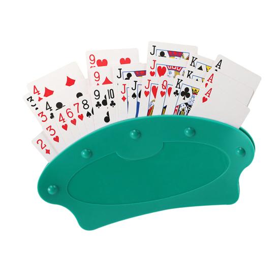 Нескользящий держатель для карт для покера Little Hands Kids Seniors Arthritis Hands-Free Paper Cards Настольная подставка Подставка для карточек Семейные аксессуары для карточных игр