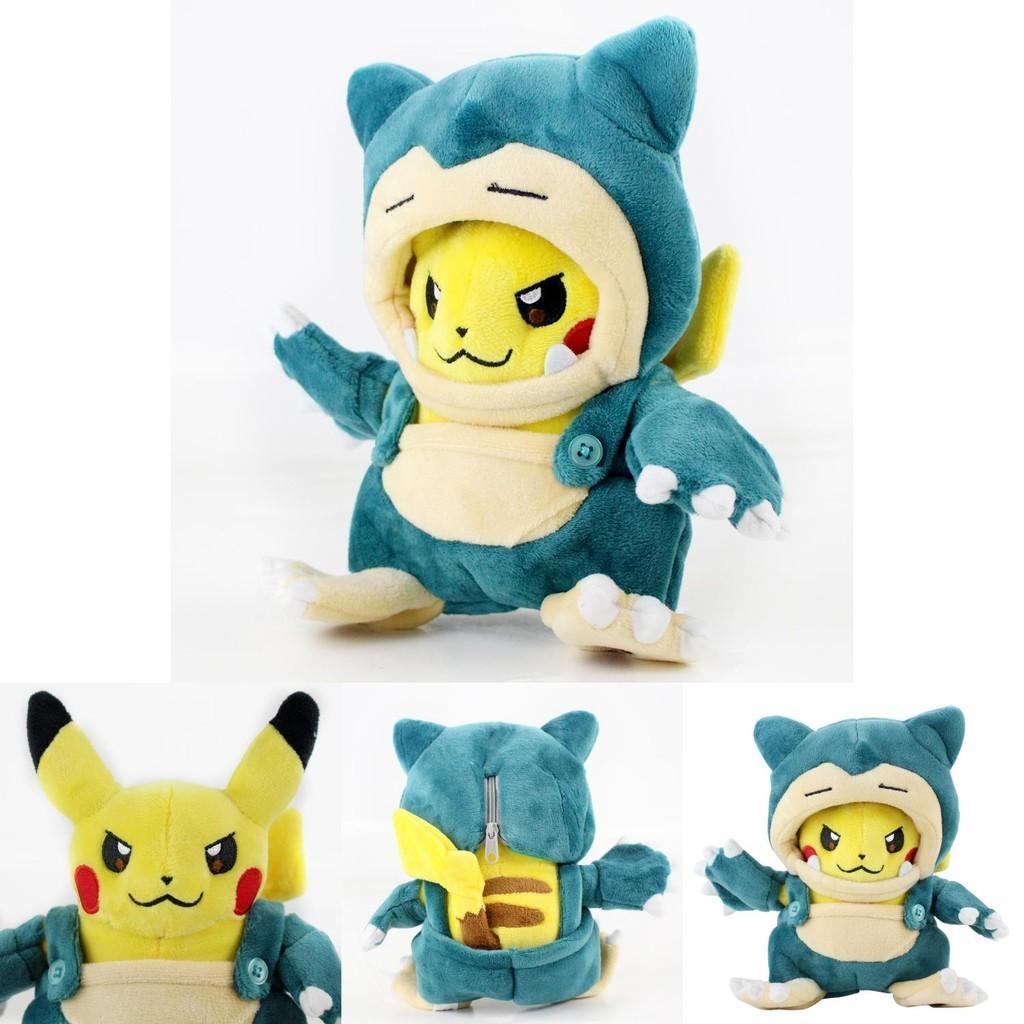 Adorable 20cm Pokemon Pikachu And Snorlax Soft Plush Toy For Kids