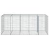 VidaXL Panier gabion avec couvercle 250x100x100 cm fer galvanisé, mur en gabion, mur de soutènement en gabion, clôture en 3295193