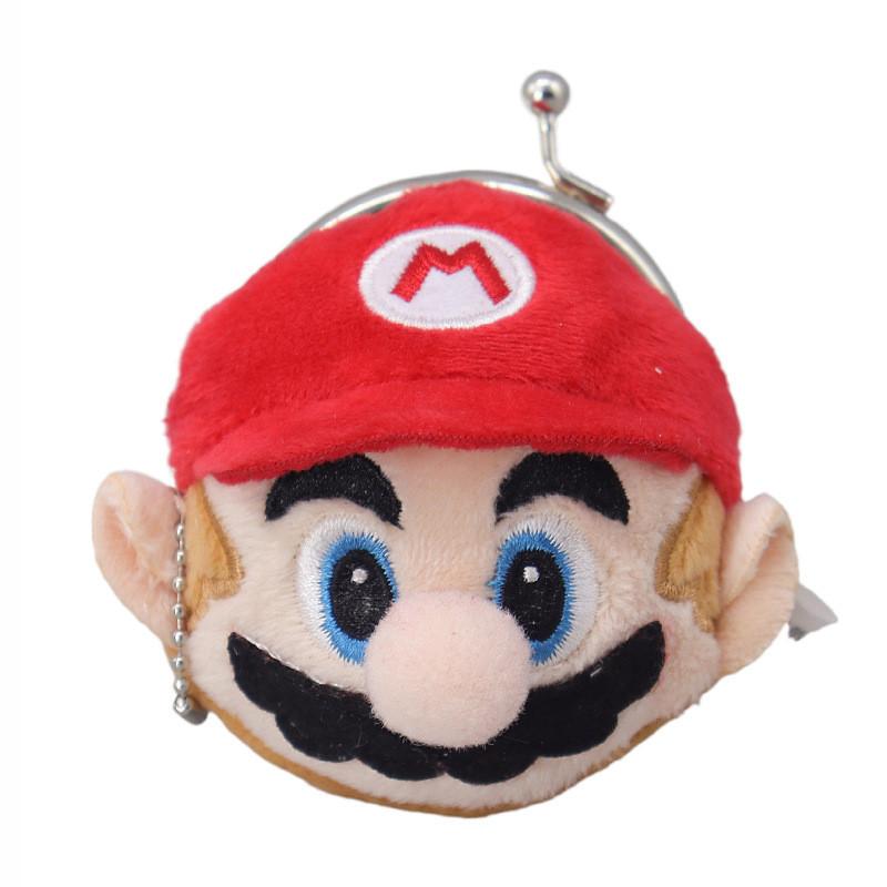 Супер Мягкая Плюшевая Кошелек для Монет Super Mario Очаровательный Плюшевый Брелок