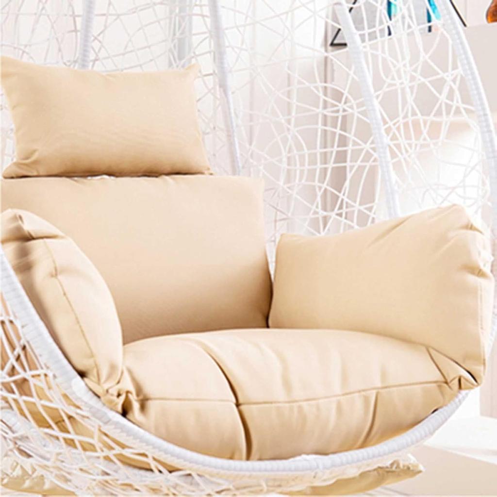 Подушка только для кресла-яйца, Сменная подушка сиденья для подвесного кресла-качалки для улицы, Утолщенный водонепроницаемый моющийся чехол для подушки кресла-гамака с подголовником