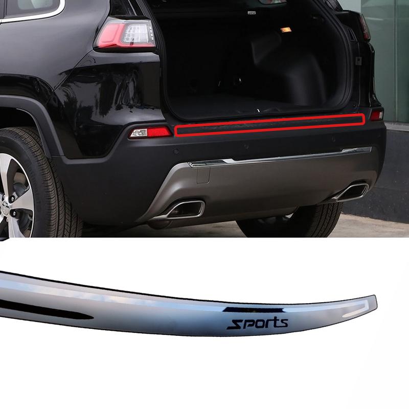 Trunk Trim Rear Bumper Protector Car Accessories For Jeep Cherokee Stainless Steel Door Sill Scuff Plate -