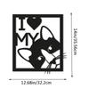 I Love My Cat Metal Wall Sign: Perfect Cat Lover Wall Decor for Living Room—Charming Home Decoration for Feline Enthusiasts
